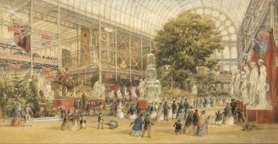 Queen Victoria Opening the 1851 Universal Exhibition, at the Crystal Palace in London by Thomas Abel Prior